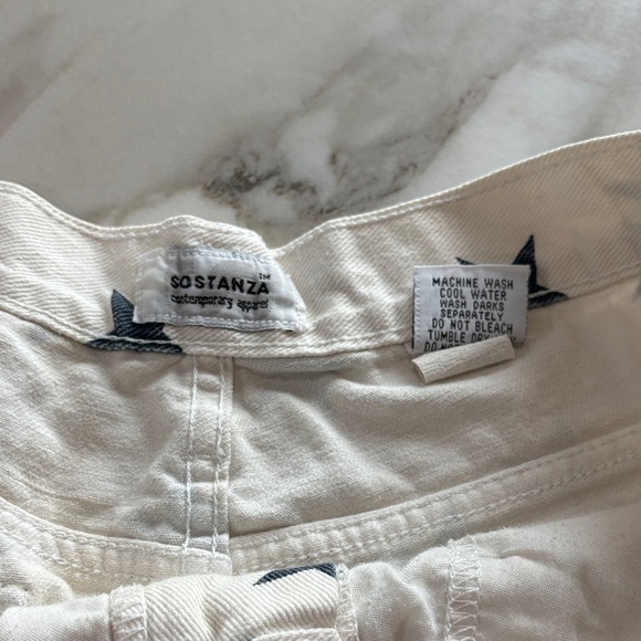 Starry White Women's Jean Shorts - Picture 2 of 3